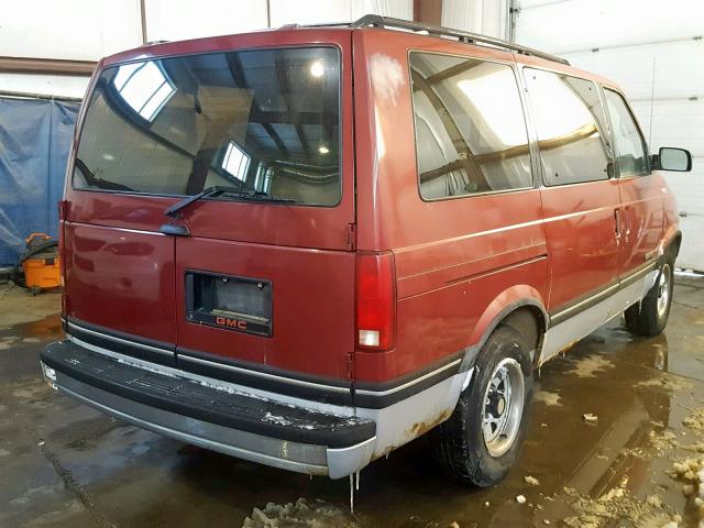 1GKDM19Z0PB539119 - 1993 GMC SAFARI XT RED photo 4