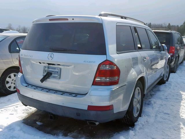 4JGBF22E68A428135 - 2008 MERCEDES-BENZ GL 320 CDI SILVER photo 4