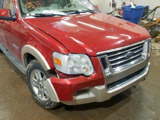 1FMEU74E18UA84743 - 2008 FORD EXPLORER E RED photo 9