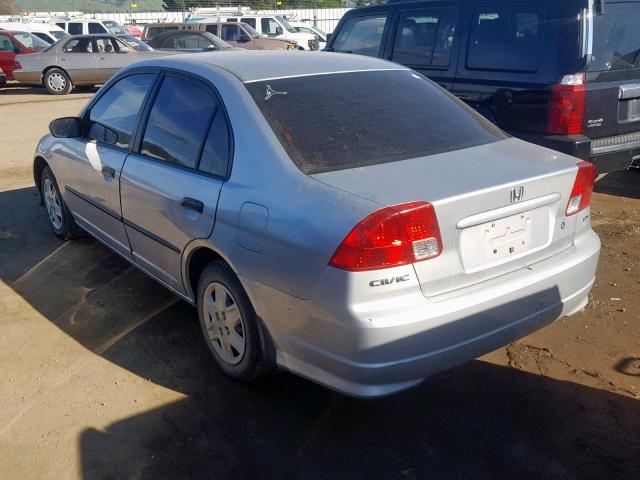 2HGES15164H512520 - 2004 HONDA CIVIC DX SILVER photo 3