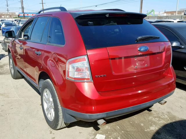 2FMDK36C57BA70001 - 2007 FORD EDGE SE RED photo 3