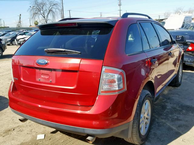 2FMDK36C57BA70001 - 2007 FORD EDGE SE RED photo 4