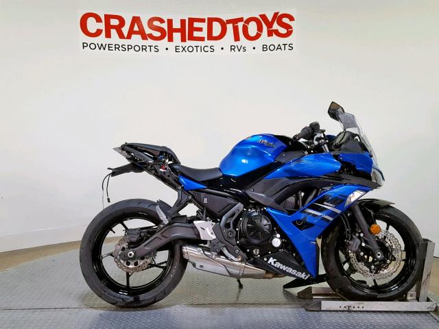 JKAEXEJ16JDA02574 - 2018 KAWASAKI EX650 J ლურჯი ფოტო 1