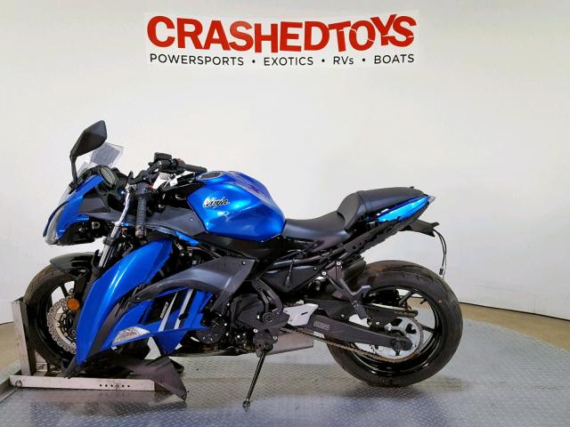 JKAEXEJ16JDA02574 - 2018 KAWASAKI EX650 J ლურჯი ფოტო 5