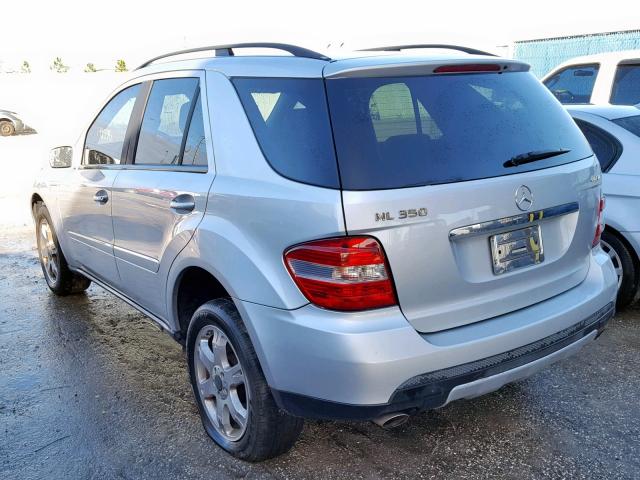 4JGBB86E47A244383 - 2007 MERCEDES-BENZ ML 350 SILVER photo 3