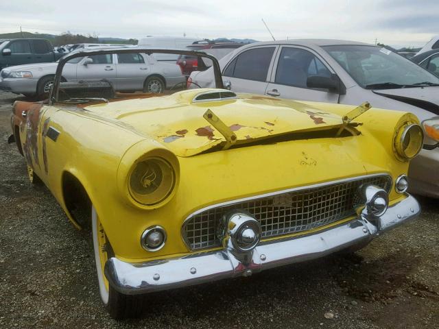 P5FH244556 - 1955 FORD THUNDERBIR YELLOW photo 1