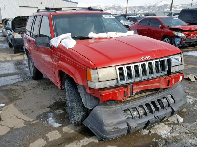 1J4GZ58S4SC707900 - 1995 JEEP GRAND CHER RED photo 1