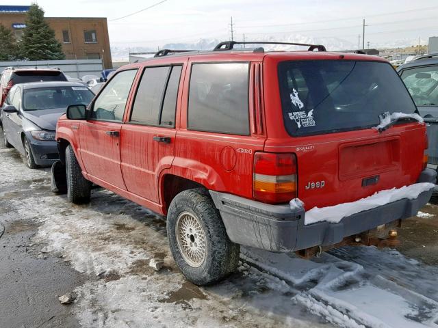 1J4GZ58S4SC707900 - 1995 JEEP GRAND CHER RED photo 3