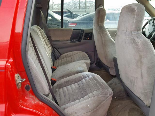 1J4GZ58S4SC707900 - 1995 JEEP GRAND CHER RED photo 6