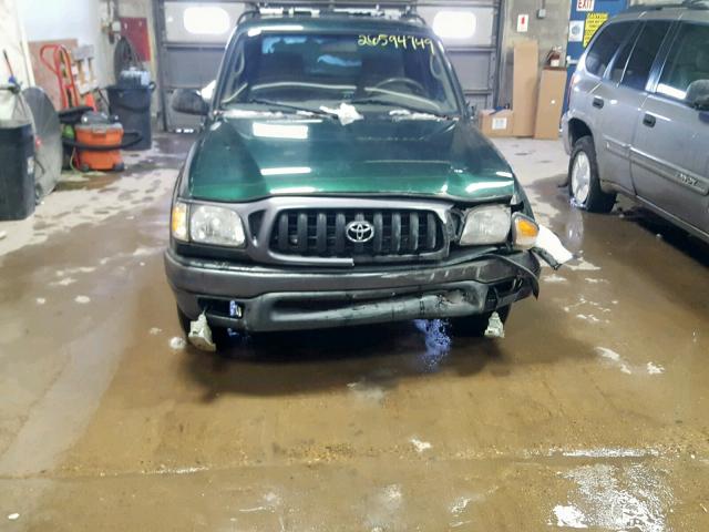 5TENL42N72Z040964 - 2002 TOYOTA TACOMA GREEN photo 9