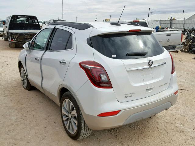 KL4CJASB8JB648281 - 2018 BUICK ENCORE PRE WHITE photo 3