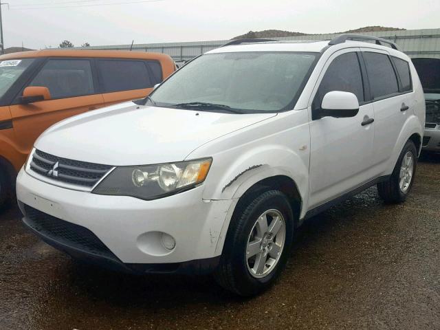 JA4MT31X17Z011028 - 2007 MITSUBISHI OUTLANDER WHITE photo 2