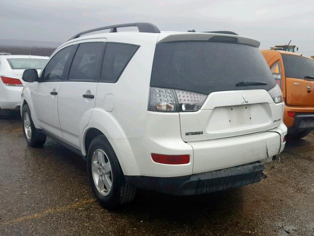 JA4MT31X17Z011028 - 2007 MITSUBISHI OUTLANDER WHITE photo 3