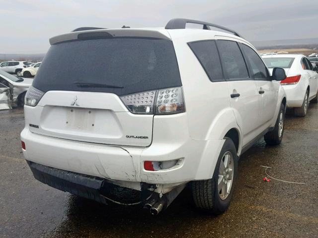 JA4MT31X17Z011028 - 2007 MITSUBISHI OUTLANDER WHITE photo 4