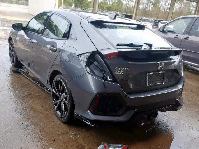 SHHFK7G40JU221802 - 2018 HONDA CIVIC SPOR GRAY photo 3