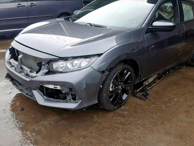 SHHFK7G40JU221802 - 2018 HONDA CIVIC SPOR GRAY photo 9