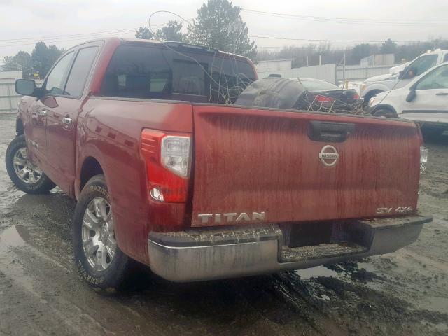 1N6AA1EJ9JN526895 - 2018 NISSAN TITAN S RED photo 3