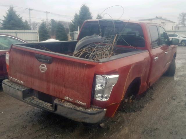 1N6AA1EJ9JN526895 - 2018 NISSAN TITAN S RED photo 4