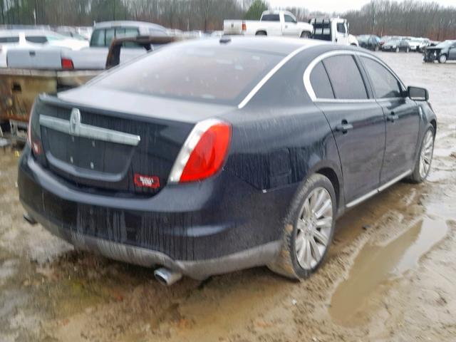 1LNHM93R99G604832 - 2009 LINCOLN MKS BLACK photo 4