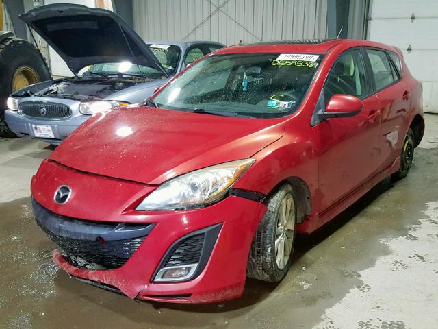 JM1BL1H64A1329343 - 2010 MAZDA 3 S RED photo 2