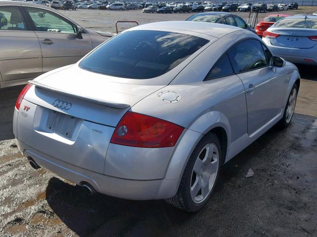 TRUWT28NX41013258 - 2004 AUDI TT QUATTRO SILVER photo 4