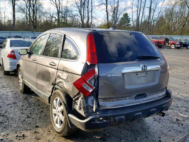 5J6RE487X9L034096 - 2009 HONDA CR-V EXL BROWN photo 3