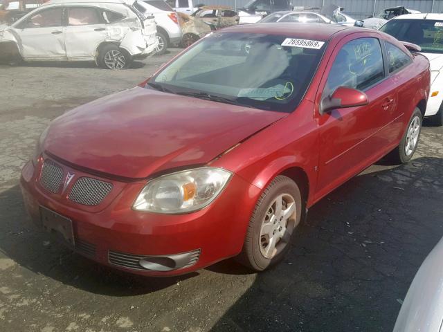 1G2AS18H597203344 - 2009 PONTIAC G5 MAROON photo 2