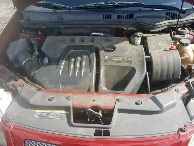 1G2AS18H597203344 - 2009 PONTIAC G5 MAROON photo 7