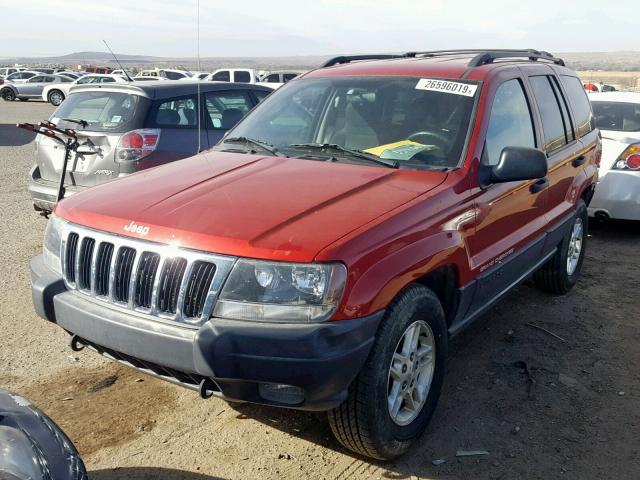 1J4GW48N03C602639 - 2003 JEEP GRAND CHER MAROON photo 2