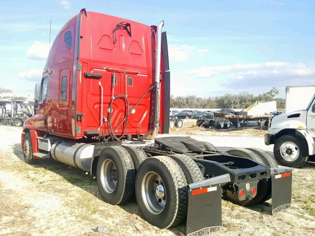 1FUJGLCK28LZ66089 - 2008 FREIGHTLINER CASCADIA 1 RED photo 3