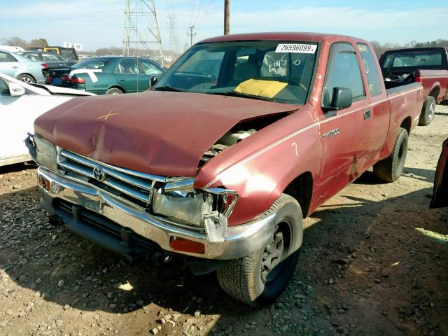 JT4VD12E1S0007079 - 1995 TOYOTA T100 XTRAC RED photo 2