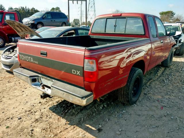 JT4VD12E1S0007079 - 1995 TOYOTA T100 XTRAC RED photo 4