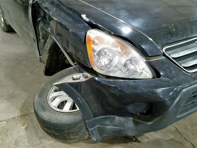 JHLRD78966C052380 - 2006 HONDA CR-V SE BLACK photo 9