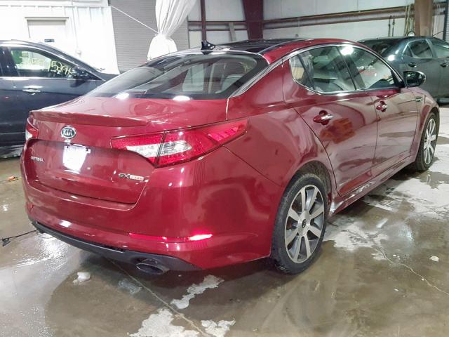 5XXGR4A63CG015786 - 2012 KIA OPTIMA SX RED photo 4