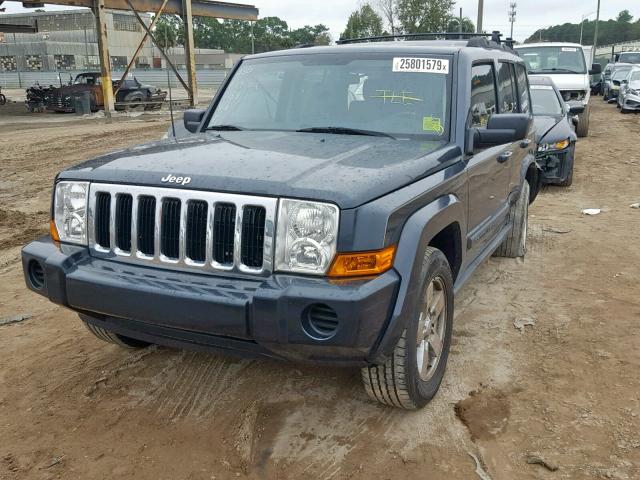 1J8HH48K77C565758 - 2007 JEEP COMMANDER BLUE photo 2