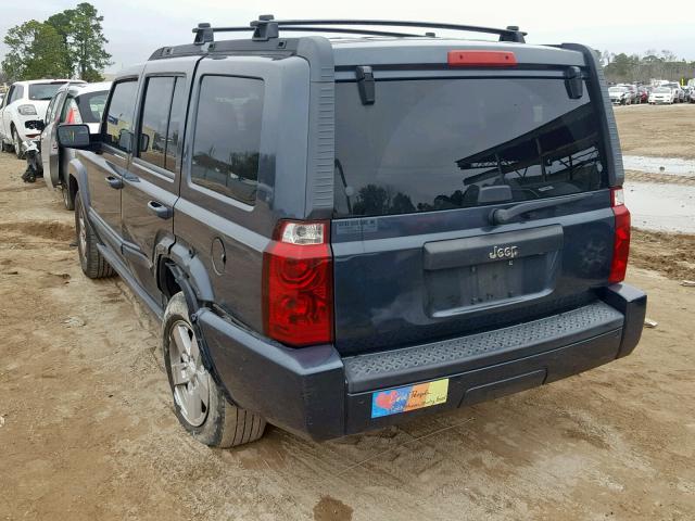 1J8HH48K77C565758 - 2007 JEEP COMMANDER BLUE photo 3