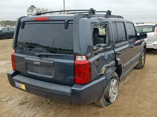1J8HH48K77C565758 - 2007 JEEP COMMANDER BLUE photo 4