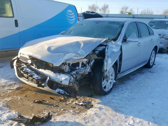 2G1WB5E3XE1171637 - 2014 CHEVROLET IMPALA LIM SILVER photo 2