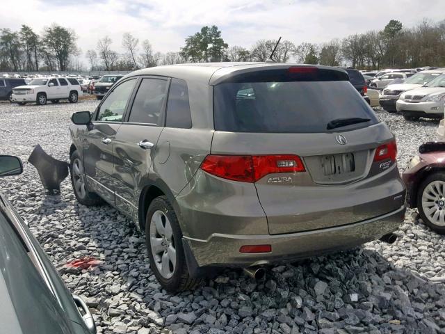 5J8TB18218A008389 - 2008 ACURA RDX GRAY photo 3