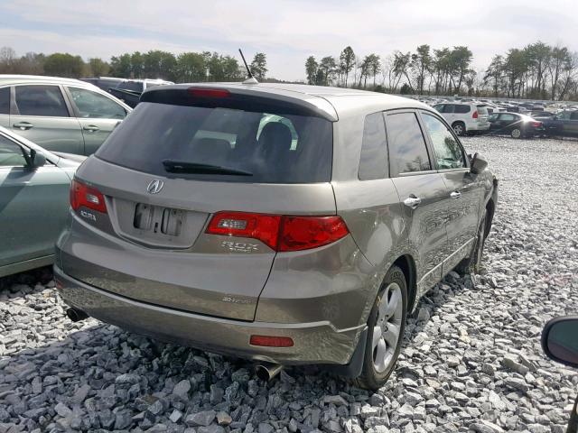 5J8TB18218A008389 - 2008 ACURA RDX GRAY photo 4