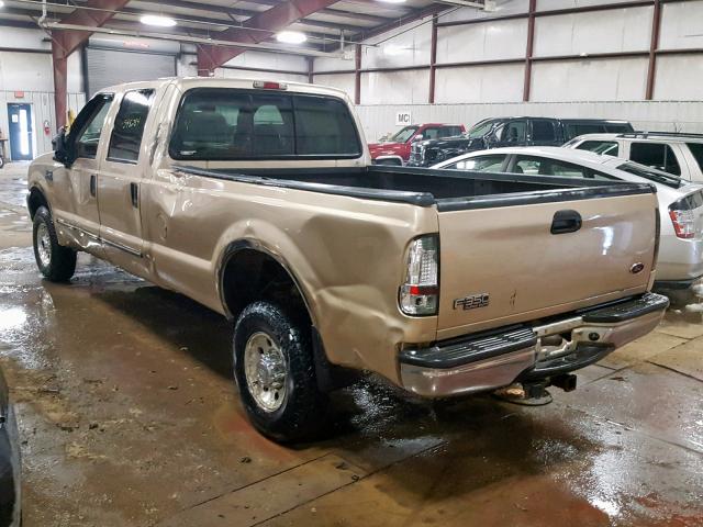 3FTSW31F3YMA69253 - 2000 FORD F350 SRW S GOLD photo 3