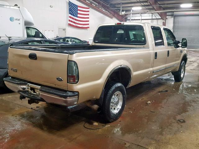 3FTSW31F3YMA69253 - 2000 FORD F350 SRW S GOLD photo 4