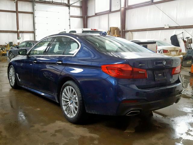 WBAJE7C38HWA03810 - 2017 BMW 540 XI BLUE photo 3