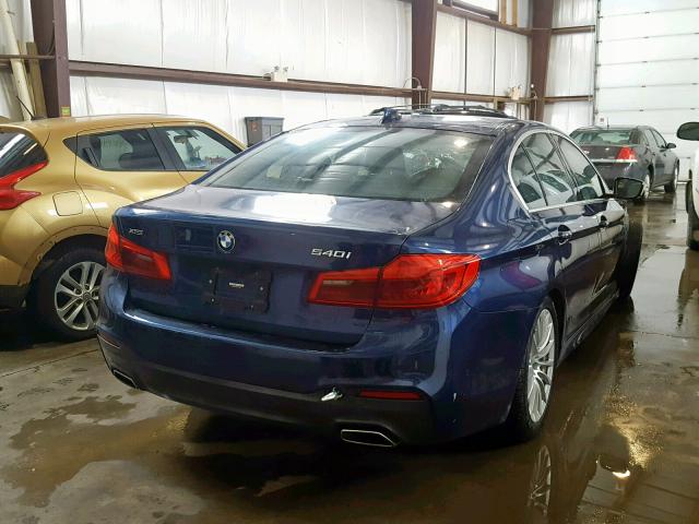 WBAJE7C38HWA03810 - 2017 BMW 540 XI BLUE photo 4