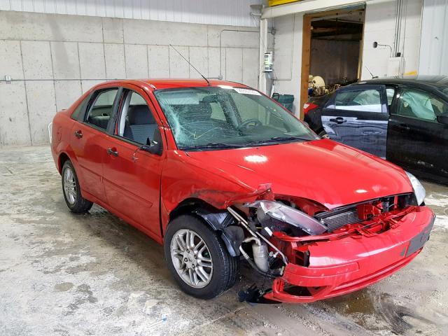 1FAFP34N47W257074 - 2007 FORD FOCUS ZX4 RED photo 1