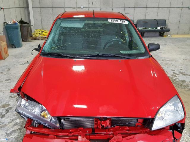 1FAFP34N47W257074 - 2007 FORD FOCUS ZX4 RED photo 7