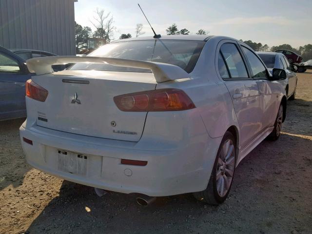 JA3AU86U18U042780 - 2008 MITSUBISHI LANCER GTS WHITE photo 4