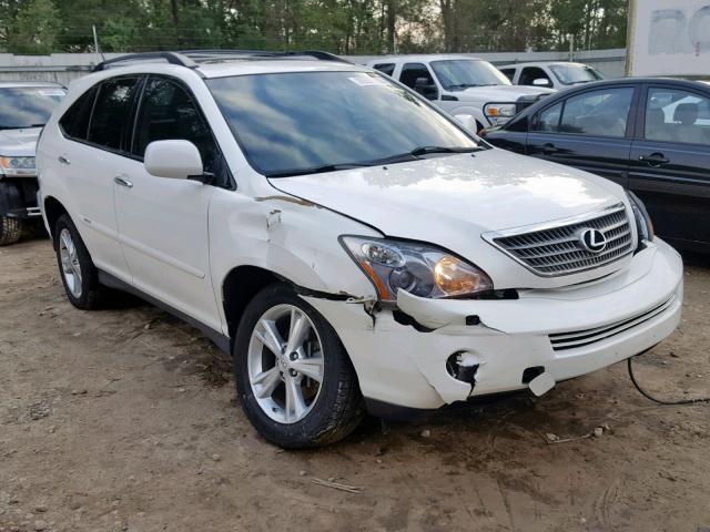 JTJGW31U982850836 - 2008 LEXUS RX 400H WHITE photo 1