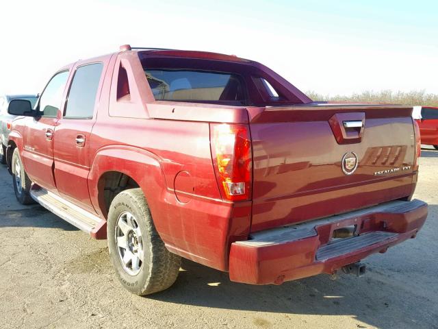 3GYEK62N74G270009 - 2004 CADILLAC ESCALADE E BURGUNDY photo 3