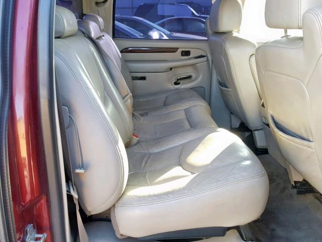 3GYEK62N74G270009 - 2004 CADILLAC ESCALADE E BURGUNDY photo 6